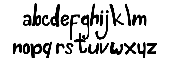 Dinosans Font LOWERCASE