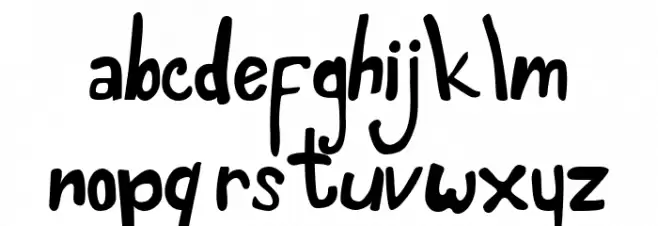 Dinosans خط أحرف صغيرة