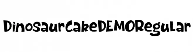 Dinosaur Cake DEMO Regular  Frei Schriftart Herunterladen