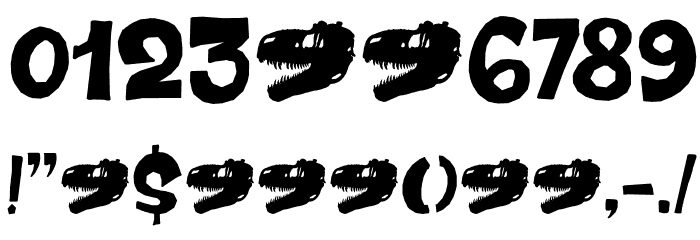 Dinosaur Cake DEMO Regular Font OTHER CHARS