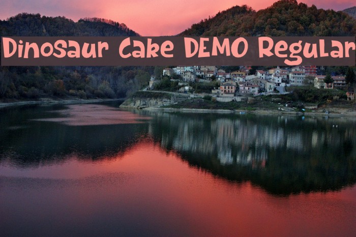Dinosaur Cake DEMO Regular Font examples