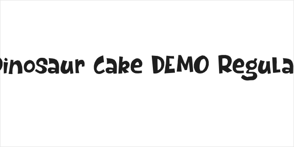 Dinosaur Cake DEMO Regular Logo