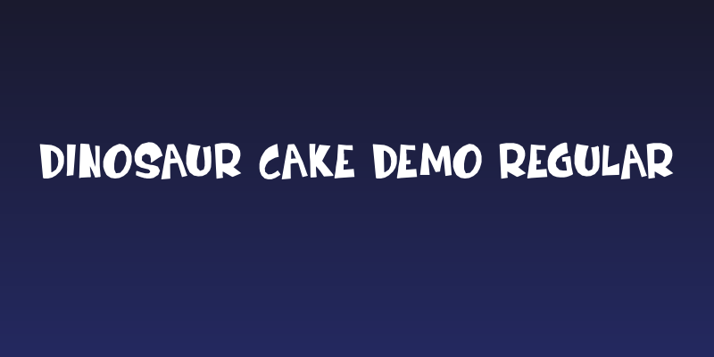 Dinosaur Cake DEMO Regular Social Header