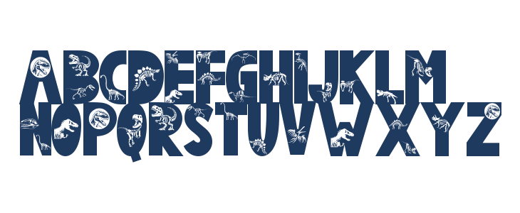 Dinosaur Fossil Uppercase