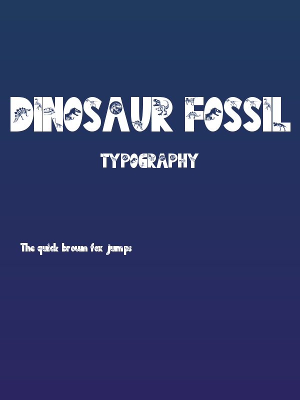 Dinosaur Fossil Poster