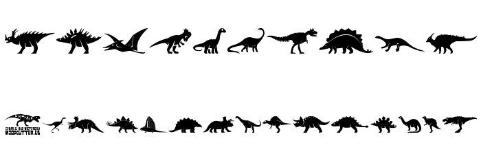 Dinosaur Icons Font OTHER CHARS