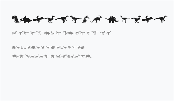 Dinosaur Icons Business Card