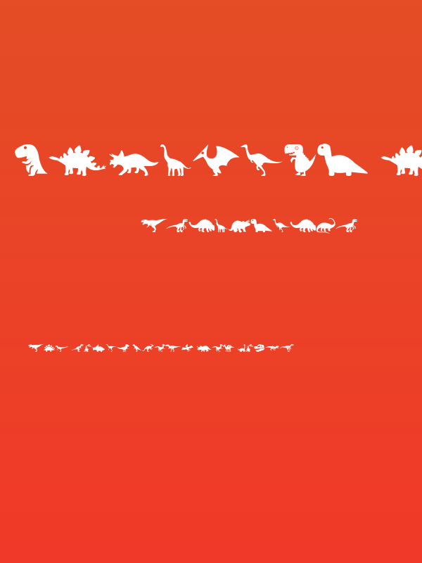 Dinosaur Icons Poster