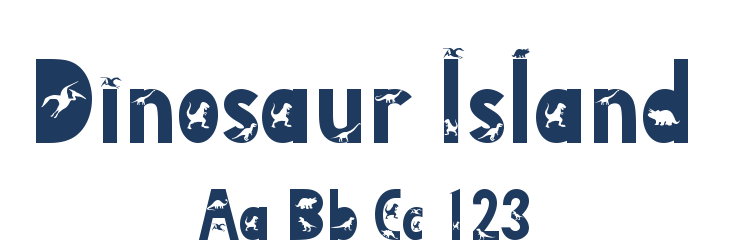 Dinosaur Island Font Preview
