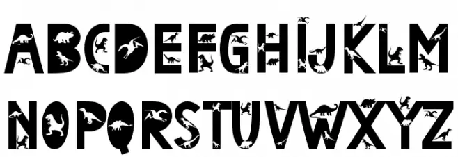 Dinosaur Island Fonte MAIÚSCULAS