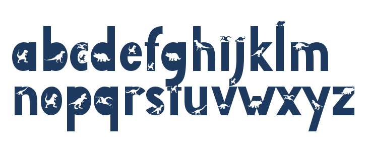 Dinosaur Island Lowercase