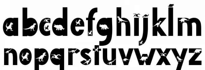 Dinosaur Island Fonte MINÚSCULAS