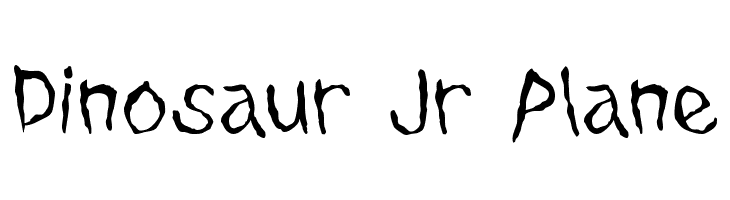 Dinosaur Jr Plane Font