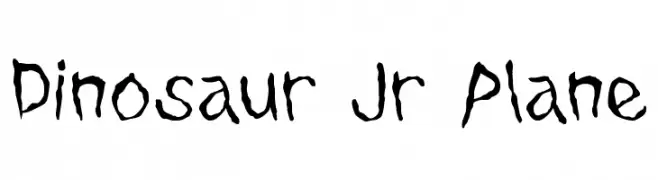 Dinosaur Jr Plane  font caratteri gratis