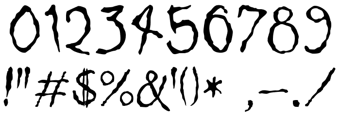 Dinosaur Jr Plane Font OTHER CHARS