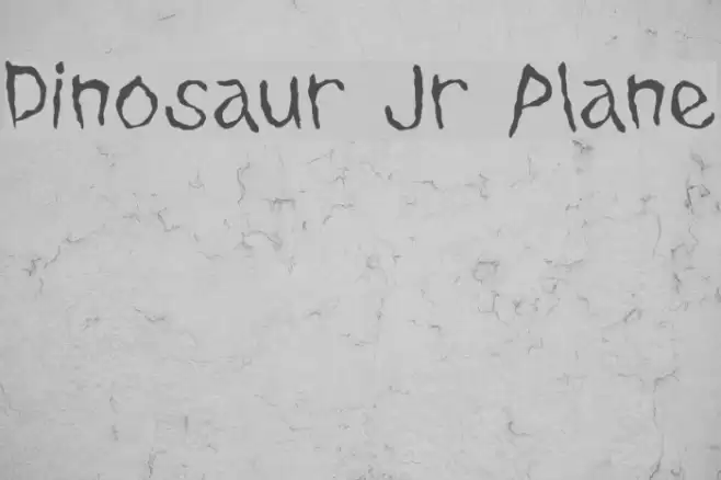 Dinosaur Jr Plane Font examples