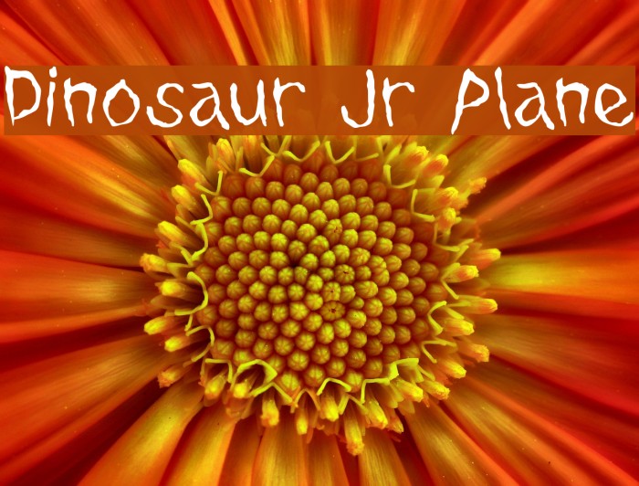 Dinosaur Jr Plane Font examples