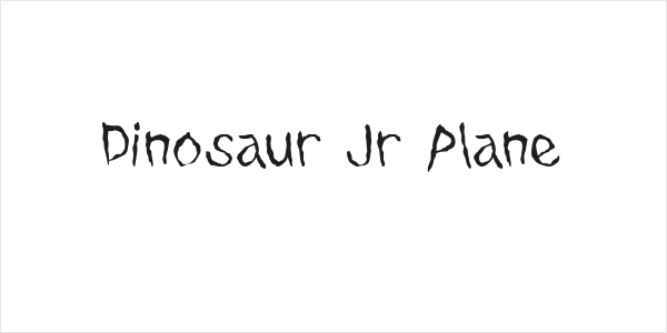 Dinosaur Jr Plane Logo