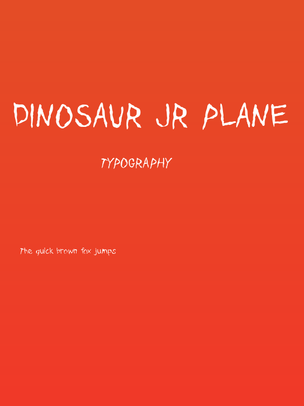 Dinosaur Jr Plane Poster