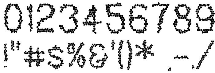 Dinosaur Skin Font OTHER CHARS