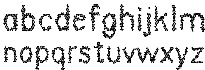 Dinosaur Skin Font LOWERCASE