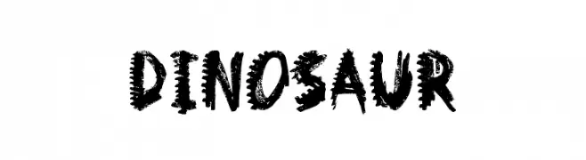 Dinosaur  font caratteri gratis