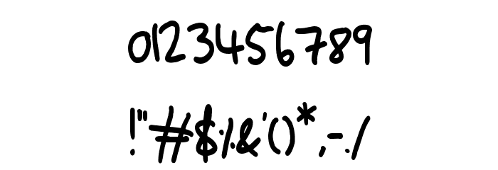 Dinosaur Font OTHER CHARS