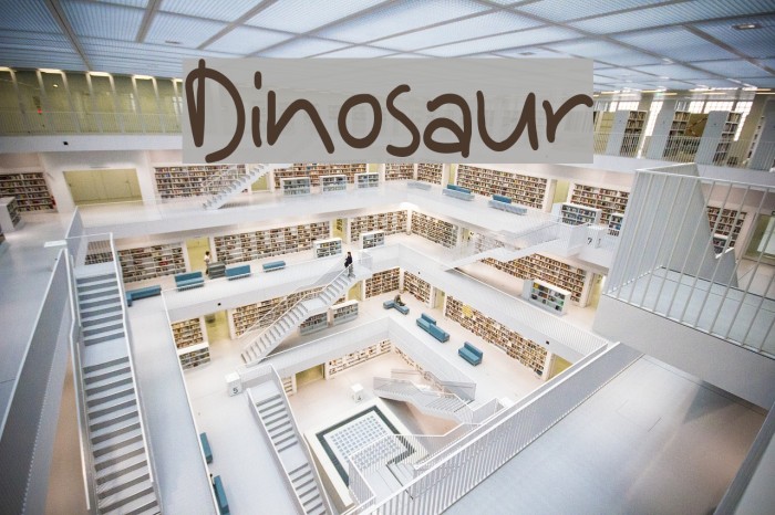 Dinosaur Font examples