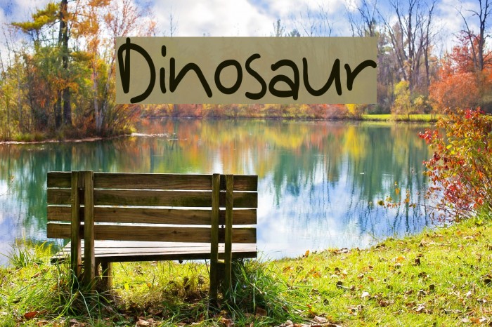 Dinosaur Font examples