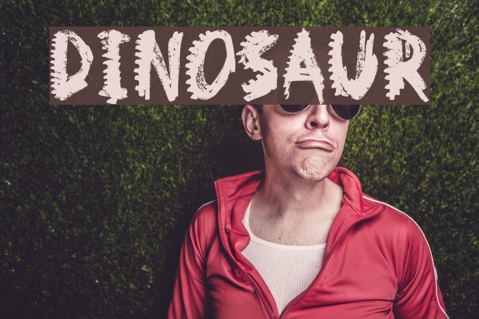 Dinosaur Font examples