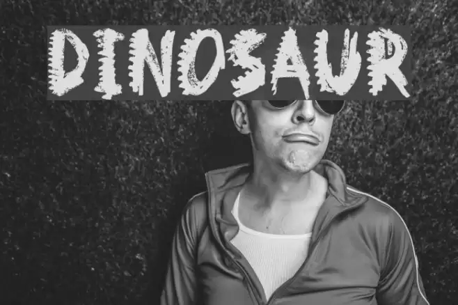 Dinosaur Font examples