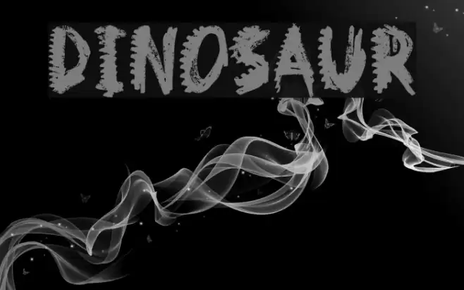 Dinosaur Font examples