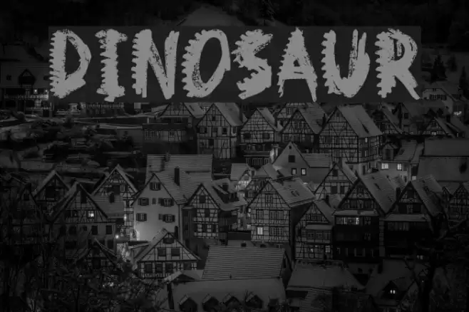 Dinosaur Font examples