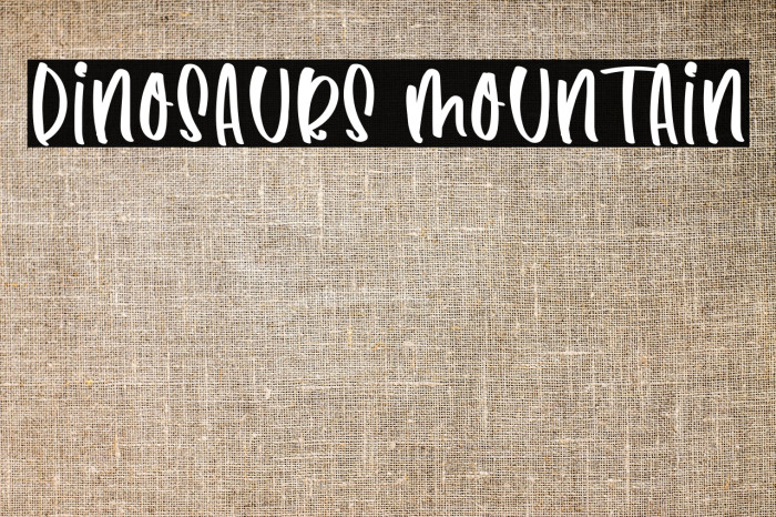 Dinosaurs Mountain Example 2