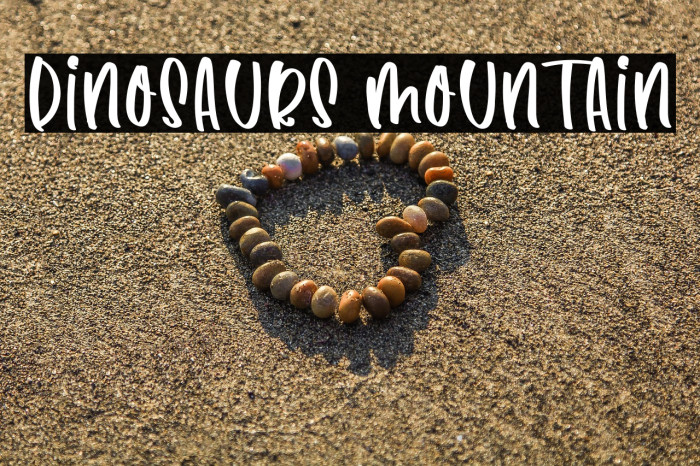 Dinosaurs Mountain Example 3