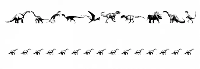 Dinosaurs Font OTHER CHARS