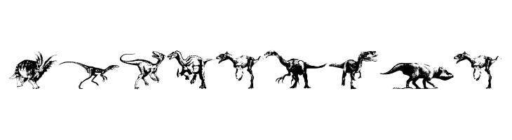 Dinosaurs Шрифта