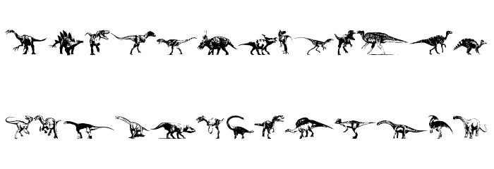 Dinosaurs Шрифта строчной