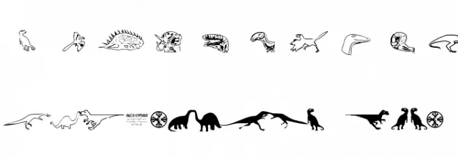 DinosoType Font OTHER CHARS