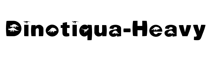 Dinotiqua-Heavy Font