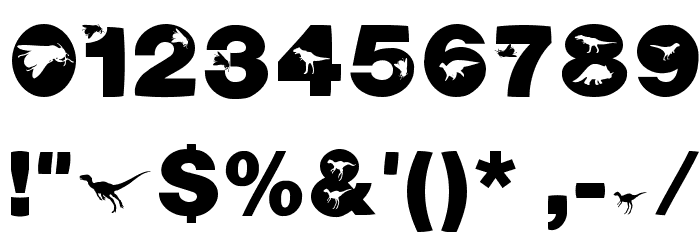 Dinotiqua-Heavy Font OTHER CHARS
