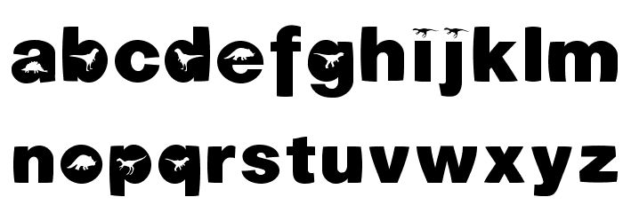Dinotiqua-Heavy Font LOWERCASE