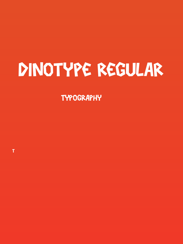 Dinotype Regular Poster