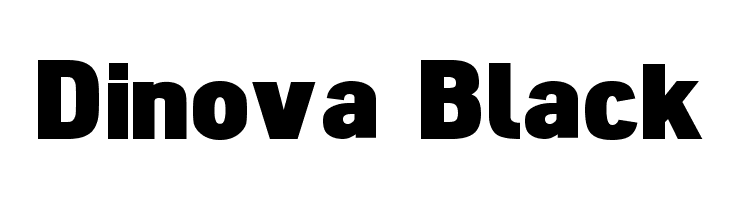Dinova Black Font