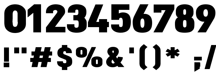 Dinova Black フォント その他の文字