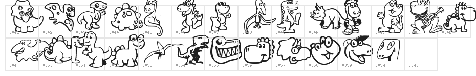 Dinoz Character Map