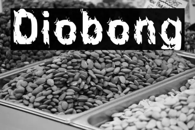 Diobong Font examples