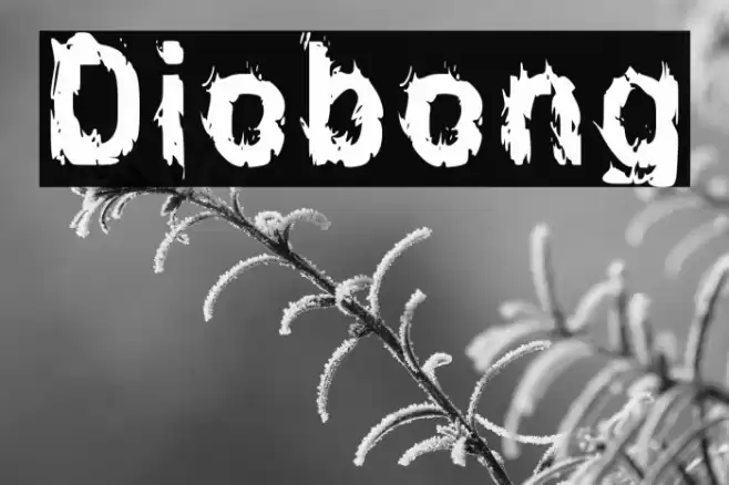 Diobong Font examples