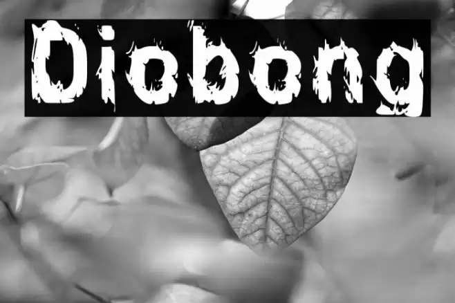 Diobong Font examples