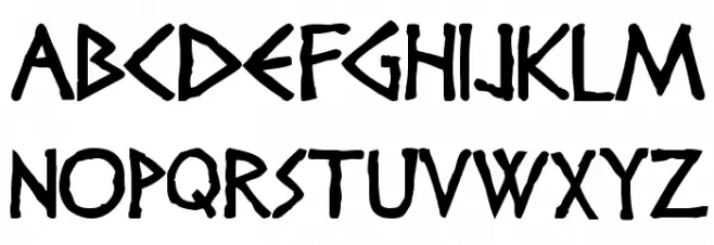 Diogenes Schriftart Groß